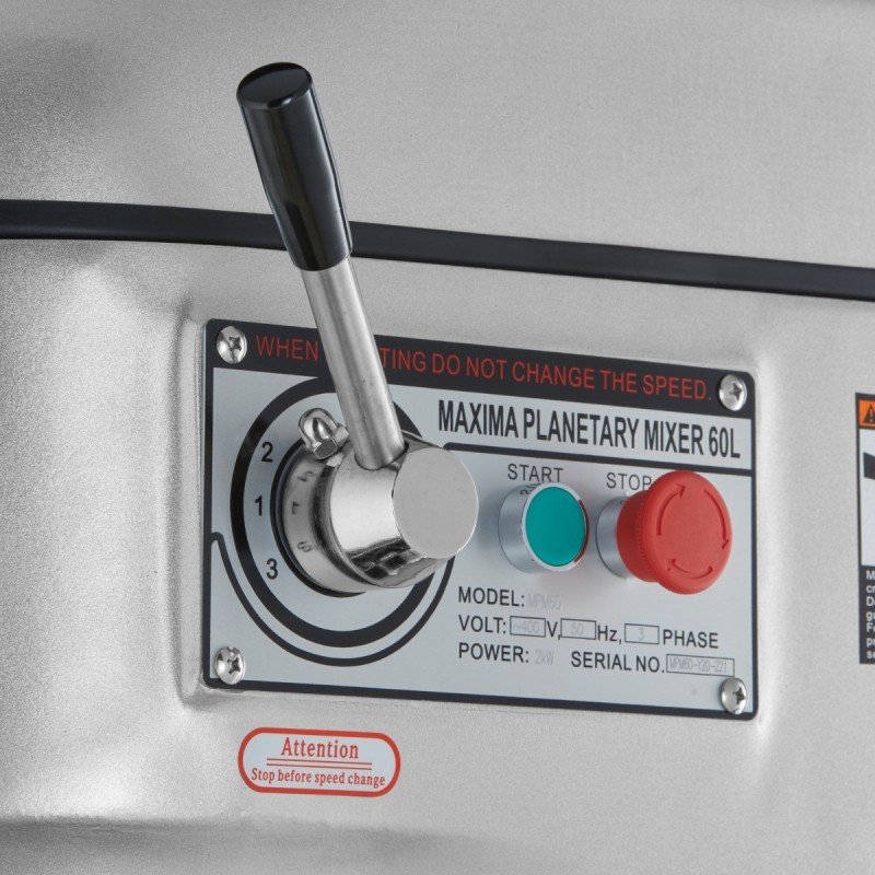 Comprar Amasadora industrial planetaria 60 litros hasta 30kg de masa en Pepebar