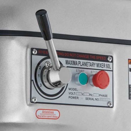 Comprar Amasadora industrial planetaria 60 litros hasta 30kg de masa en Pepebar