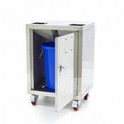 Soporte para exprimidor de naranja compacto con cubo de residuos y ruedas - Catálogo Exprimidor de naranjas