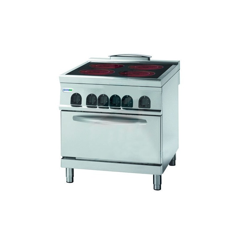 ➡ [Cocina industrial eléctrica de vitrocerámica y Horno GN 2/1] ✓ En Stock  | PepeBar.com