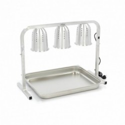 Lámpara de calentamiento triple con contenedor GN 1/1 - Catálogo Lámparas calentadoras