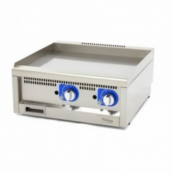 Plancha lisa doble a gas 60 cm de profundidad