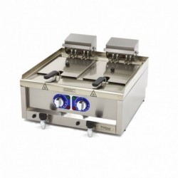Freidora 2 cestas de 10 litros con grifo de vaciado - Pepebar Freidora 2 cestas de 10 litros con grifo de vaciado - Catálogo Freidora doble