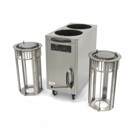Comprar Calientaplatos 80 platos hasta diámetro 30 cm con ruedas en Pepebar