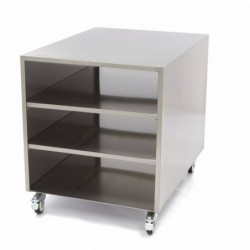 Soporte de acero inoxidable para máquina 120kg capacidad de carga con ruedas