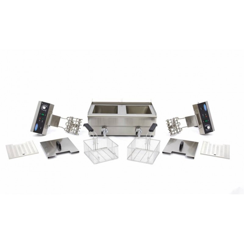 Comprar Freidora 2 cestas de 16 litros con grifo de vaciado en Pepebar