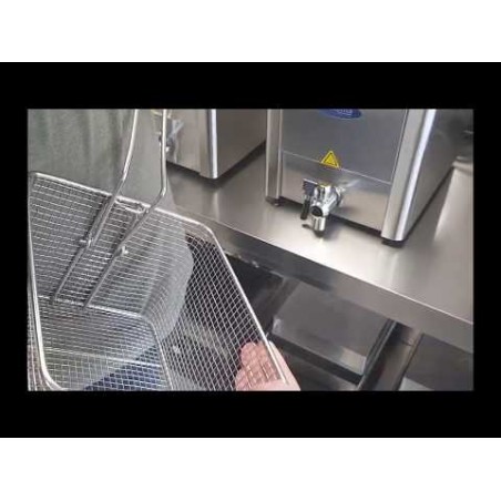 Comprar Freidora 2 cestas de 16 litros con grifo de vaciado en Pepebar