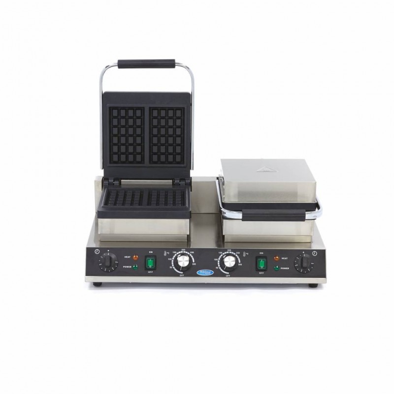 Comprar Gofrera profesional 4 piezas cuadrada doble en Pepebar