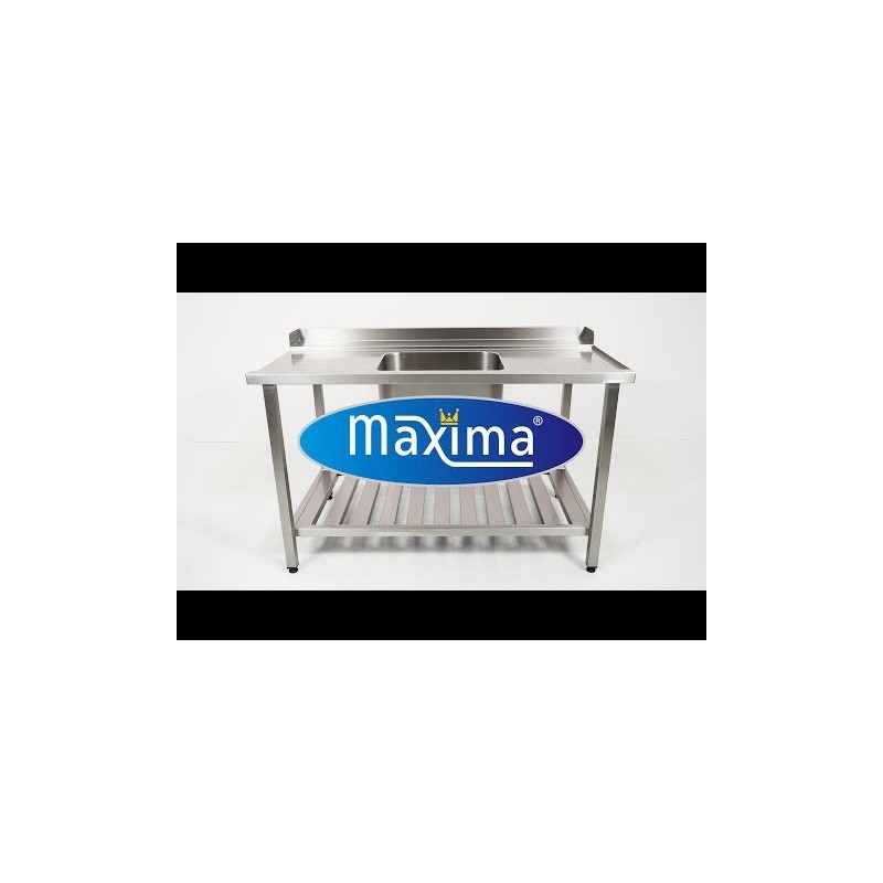 Comprar Mesa para lavavajillas 120 x 75 cm derecha con peto y estante en Pepebar