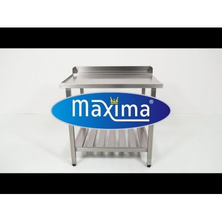 Comprar Mesa para lavavajillas 70 x 75 cm izquierda con peto y estante en Pepebar