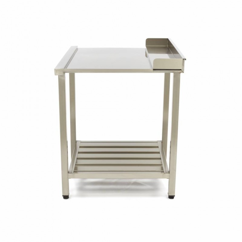Mesa para lavavajillas 70 x 75 cm derecha con peto y estante Comprar Mesa para lavavajillas 70 x 75 cm derecha con peto y estante en Pepebar