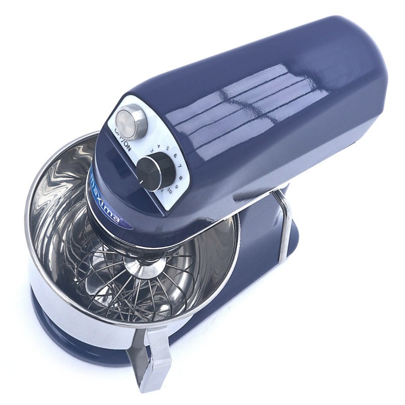 Comprar Mezcladora planetaria 7 litros hasta 2kg de masa azul acero en Pepebar