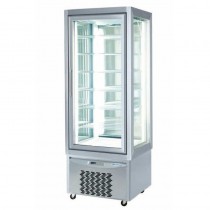 Vitrina expositora heladería-pastelería 4 caras cristal 70x65x190cm L03700VNP - Pepebar Vitrina expositora heladería-pastelería 4 caras cristal 70x65x190cm L03700VNP - Catálogo Congelador expositor