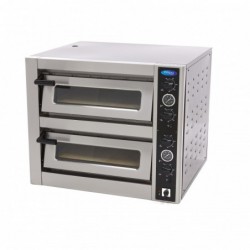 Horno para pizza doble cámara 4 pizzas de diámetro 30 cm - Catálogo Hornos industriales