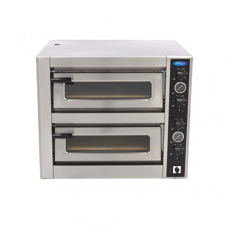 Comprar Horno para pizza doble cámara 4 pizzas de diámetro 30 cm en Pepebar