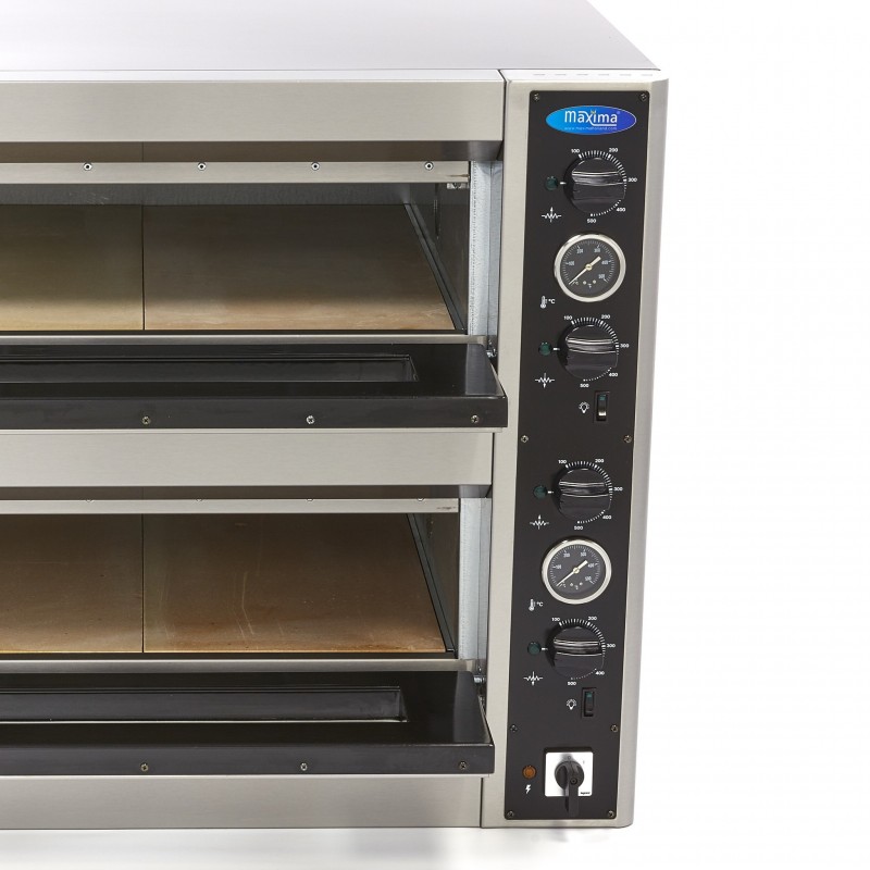 Comprar Horno para pizza doble cámara 4 pizzas de diámetro 30 cm en Pepebar