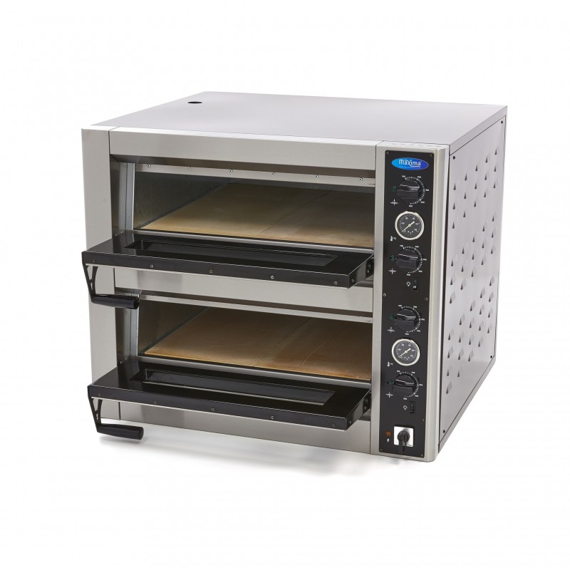 Comprar Horno para pizza doble cámara 4 pizzas de diámetro 30 cm en Pepebar