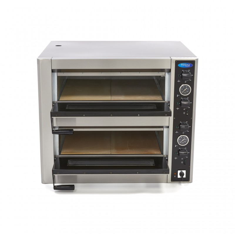 Comprar Horno para pizza doble cámara 4 pizzas de diámetro 30 cm en Pepebar