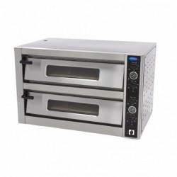 Horno para pizza doble cámara 12 pizzas de diámetro 30 cm - Catálogo Hornos industriales