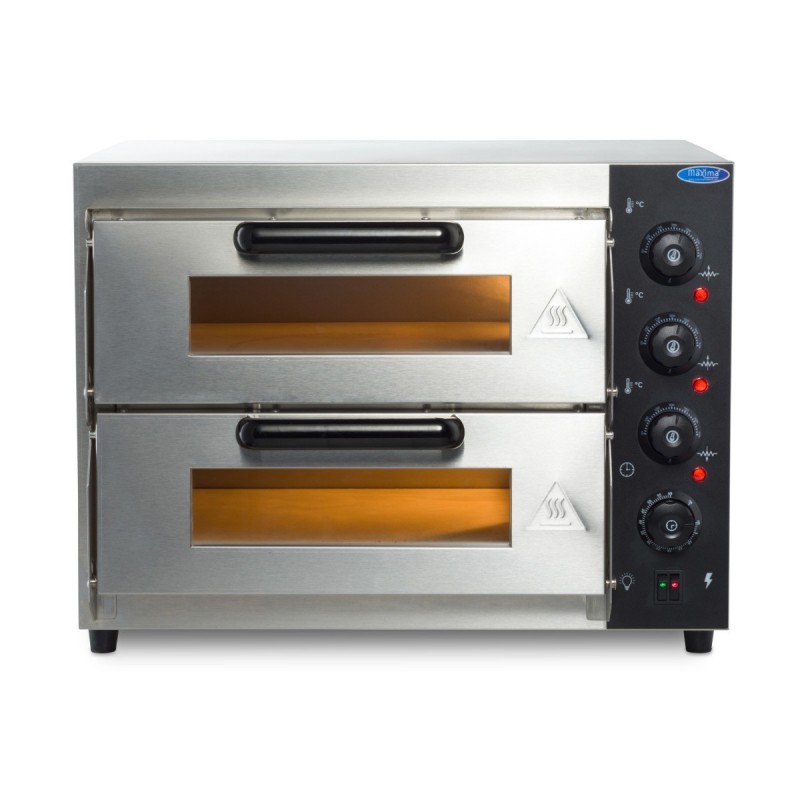 Comprar Horno para pizza doble cámara 2 pizzas de diámetro 40 cm en Pepebar
