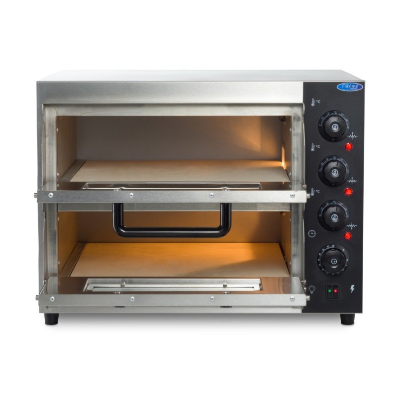 Comprar Horno para pizza doble cámara 2 pizzas de diámetro 40 cm en Pepebar