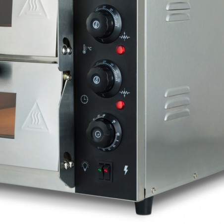 Comprar Horno para pizza doble cámara 2 pizzas de diámetro 40 cm en Pepebar
