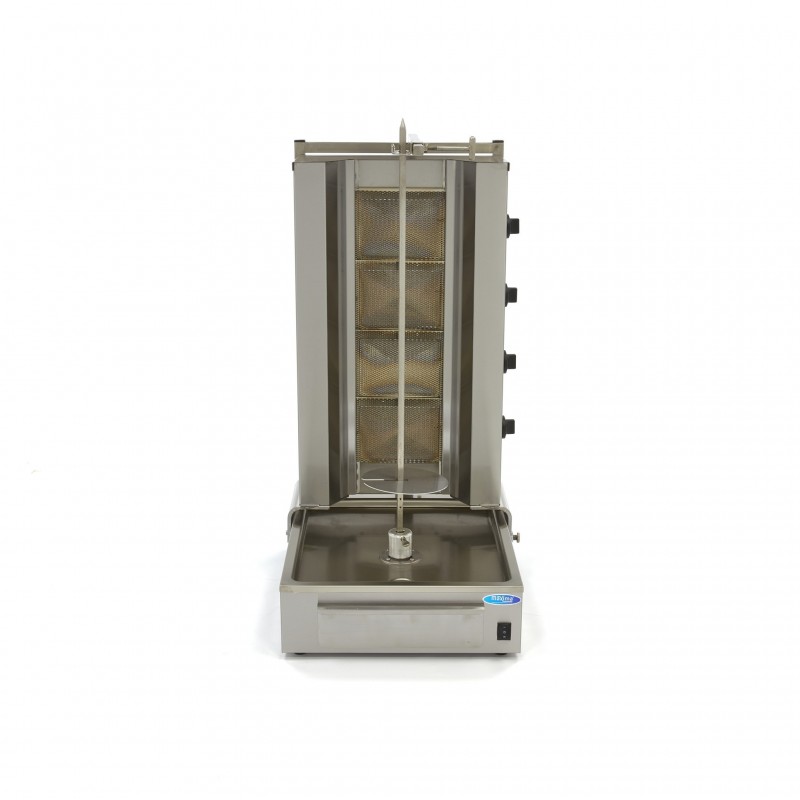 Comprar Máquina de kebab a gas 4 quemadores 70kg carne en Pepebar