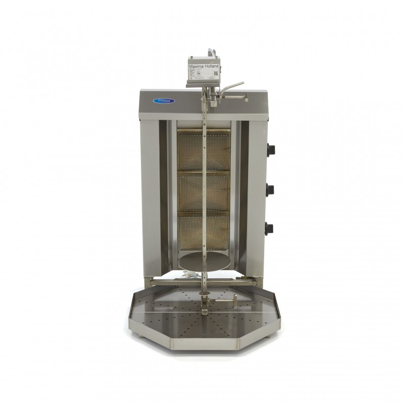 Comprar Máquina de kebab a gas 3 quemadores 30 kg carne en Pepebar