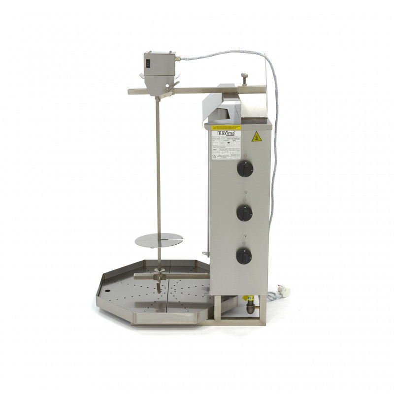 Comprar Máquina de kebab a gas 3 quemadores 30 kg carne en Pepebar