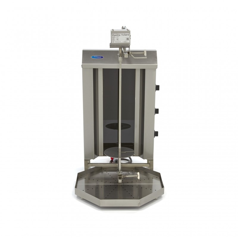 Comprar Máquina de kebab eléctrica 3 quemadores 30 kg carne en Pepebar