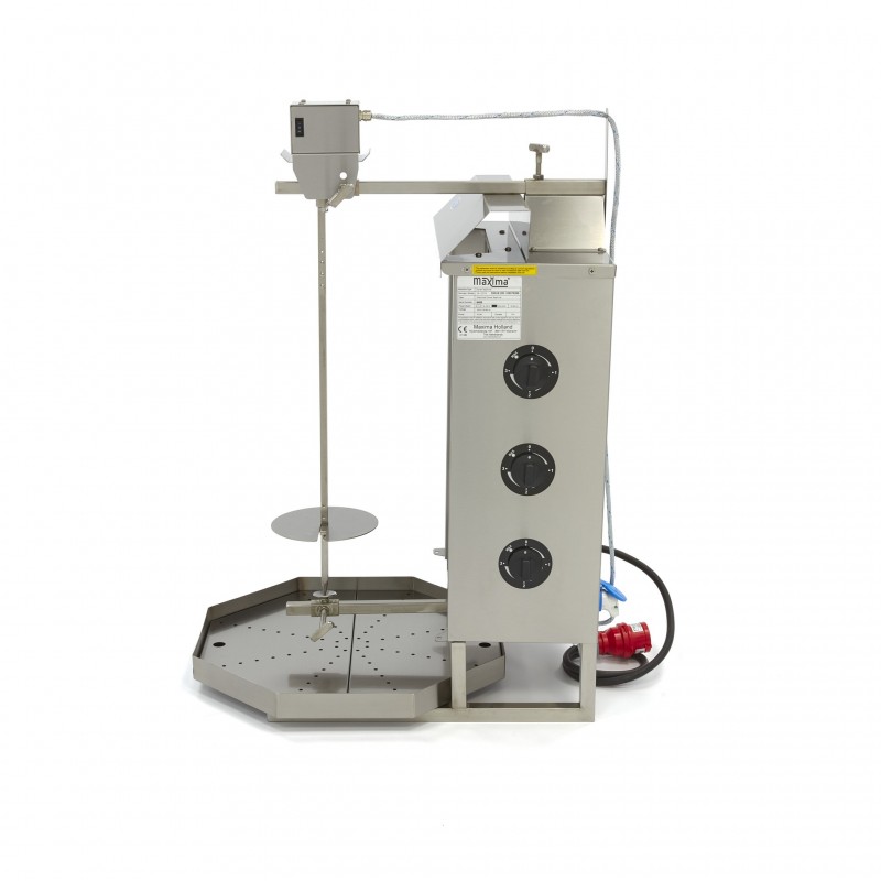 Comprar Máquina de kebab eléctrica 3 quemadores 30 kg carne en Pepebar