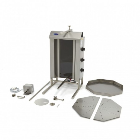 Comprar Máquina de kebab eléctrica 3 quemadores 30 kg carne en Pepebar