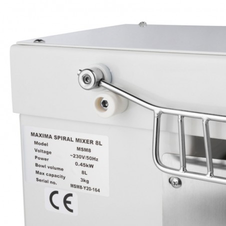 Comprar Amasadora industrial 8 litros 4,5kg masa blanca en Pepebar