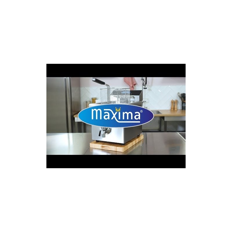 Comprar Freidora 8 litros 1 cesta inducción con grifo de vaciado en Pepebar