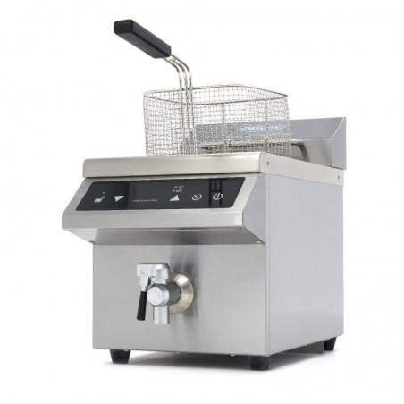 Comprar Freidora 8 litros 1 cesta inducción con grifo de vaciado en Pepebar