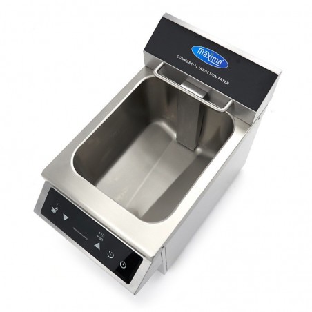 Comprar Freidora 8 litros 1 cesta inducción con grifo de vaciado en Pepebar