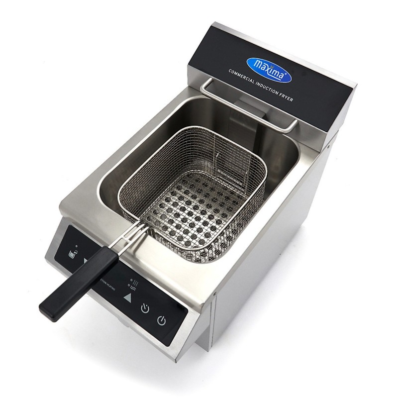 Comprar Freidora 8 litros 1 cesta inducción con grifo de vaciado en Pepebar