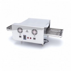 Horno para pizza con cinta transportadora 2 x diámetro 20 cm 30 pizzas por hora