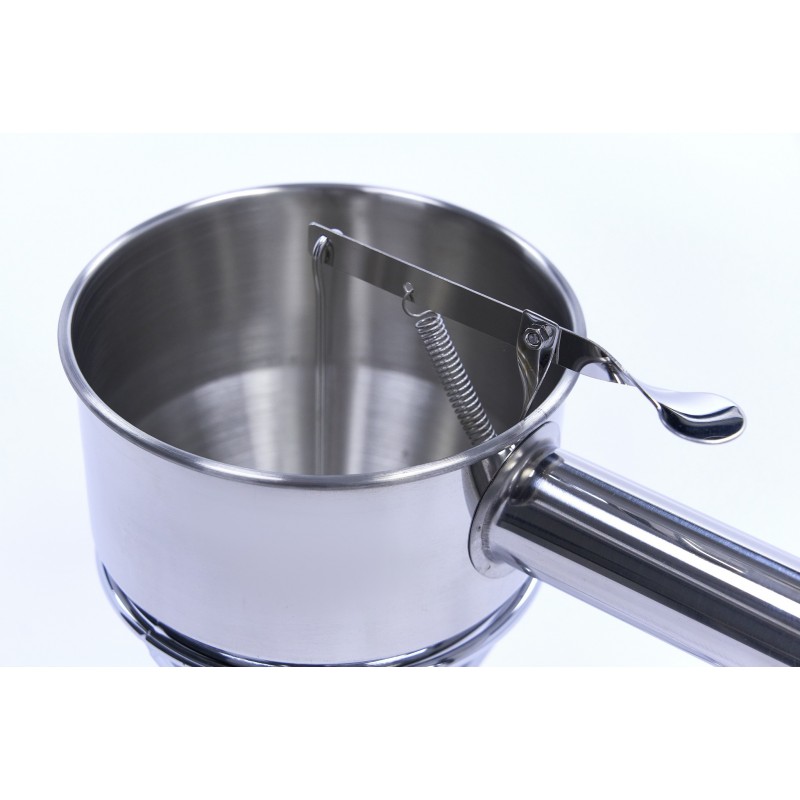 Comprar Dispensador de masa 1,3 litros acero inoxidable con botón dosificador en Pepebar