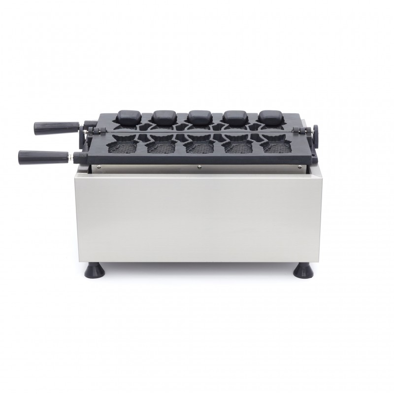 Comprar Gofrera profesional 5 formas de taiyaki / pescado giratoria digital en Pepebar