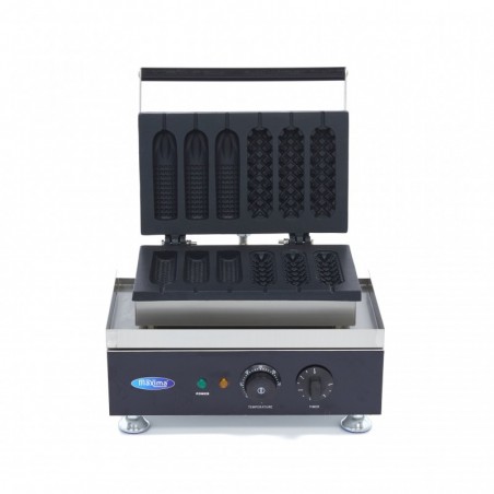 Gofrera industrial 6 hot dogs de maíz 2 diseños Comprar Gofrera industrial 6 hot dogs de maíz 2 diseños en Pepebar