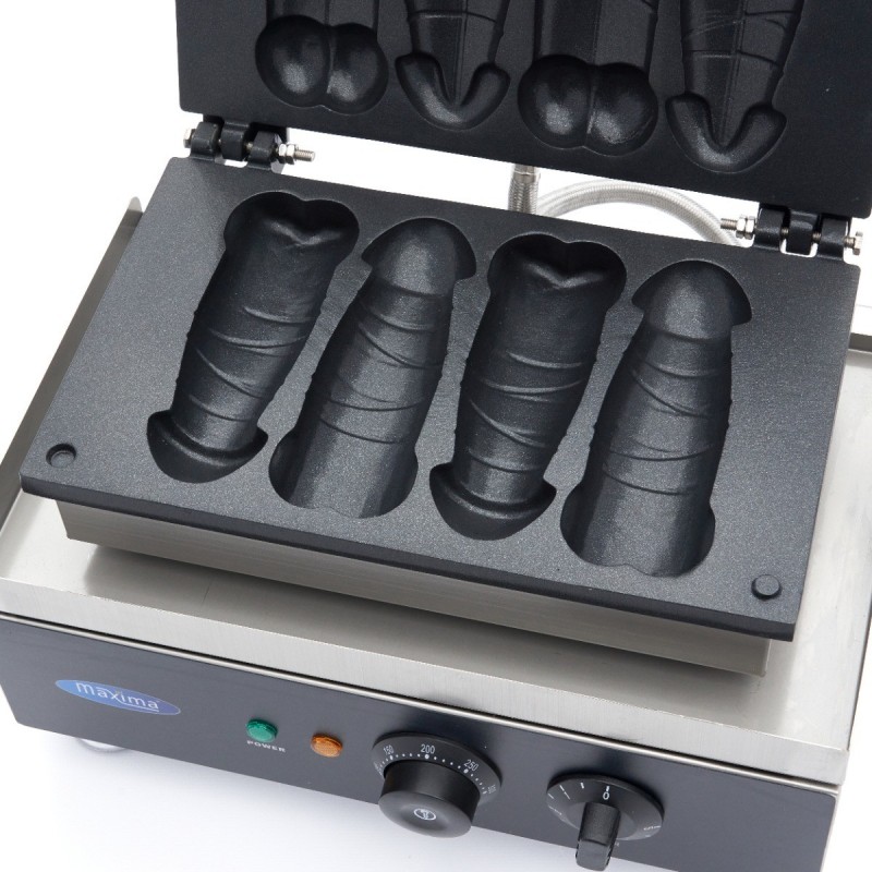 Comprar Gofrera industrial 4 gofres con foma de pene en Pepebar
