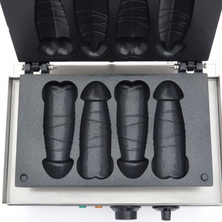 Comprar Gofrera industrial 4 gofres con foma de pene en Pepebar