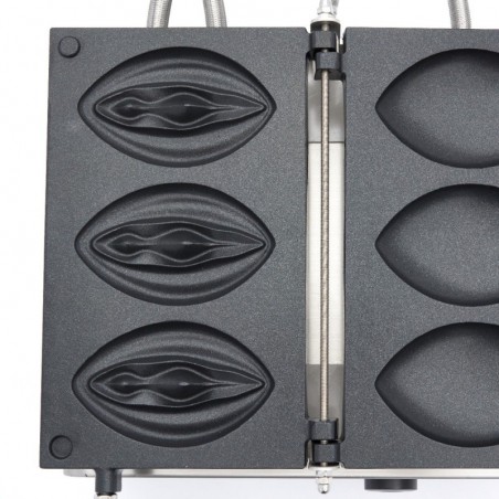 Comprar Gofrera industrial 3 gofres con forma de vagina en Pepebar