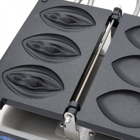 Comprar Gofrera industrial 3 gofres con forma de vagina en Pepebar