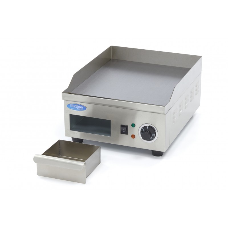 Comprar Plancha lisa 36 cm con bandeja de goteo en Pepebar