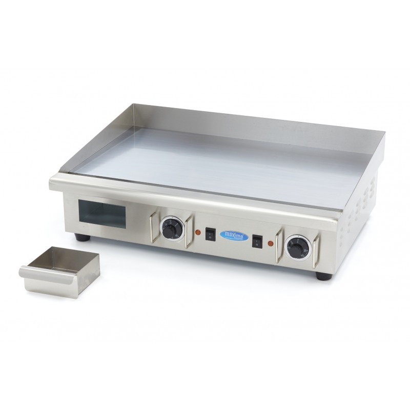 Comprar Plancha cromo lisa 73 cm con bandeja de goteo en Pepebar