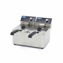 Freidora 2 cestas de 4 litros hasta 1,5kg de patatas fritas - Pepebar Freidora 2 cestas de 4 litros hasta 1,5kg de patatas fritas - Catálogo Freidora doble
