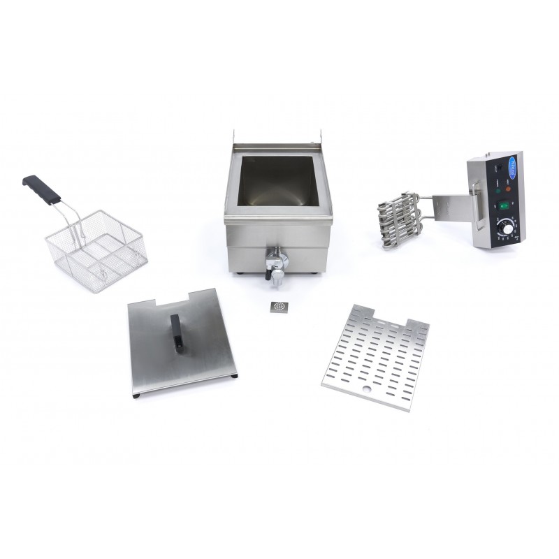 Comprar Freidora 10 litros 1 cesta con grifo de vaciado en Pepebar
