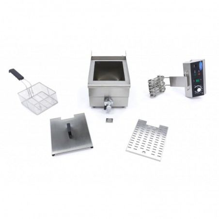 Comprar Freidora 10 litros 1 cesta con grifo de vaciado en Pepebar